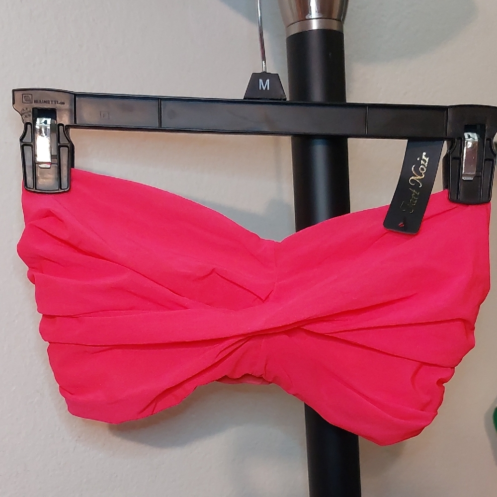 Bright Pink Bandeau Bra